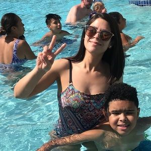 One piece bathing suit